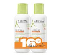 A-Derma Exomega Control Emollient Cream - 400 ml (Double Pack)