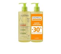 A-Derma Exomega Control Emollient Shower Oil Pack 2 X 500ml