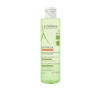 A-Derma Exomega Control Gel Detergente Emolliente 2in1, viso corpo, capelli, Lenisce la sensazione di prurito, Elimina la crosta lattea, Pelle secca a tendenza atopica, 200ml