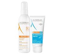 A-Derma Protect Spray Solare SPF50+ 200ml + Doposole Kit Protezione Completa