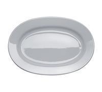 Alessi - AJM28/22 - PlateBowlCup Piatto da portata ovale in porcellana bianca