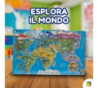 A di Arte - Puzzle Magnetico Mondo