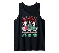 A Dicembre suoniamo Il clacson in Stile Maglione Natalizio Funny Goose Canotta