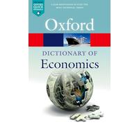 Nigar Hashimzade Gareth Myles John Black A Dictionary of Economics (Tascabile)