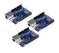 A-DIGISHUO Scheda breakout Ethernet Shield W5100 per Ardui no, compatibile con Ar duino UNO R3/Mega, include e-book gratuito (modulo di rete LAN)