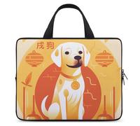 A Dog Sitting Laptop Sleeve Ultra-sottile, impermeabile, 13 pollici Laptop Borse, Portatile Protettivo Computer Borsa con Cinghia da Polso