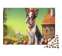A Dog with An Apple on Its Head Puzzle 1000 Pezzi Per Adulti - Sfidanti E Divertenti, Ideal Per Gioco Familiare E Rilassamento, Regalo Adulti 52x38cm/1000pcs