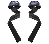 A Dolphin - Polsiere e cinghie di sollevamento antiscivolo, 66 cm, coppia di cinghie da palestra per sollevamento pesi, palestra, stacco da terra, allenamento