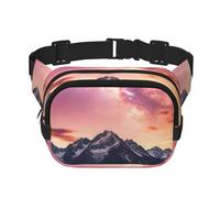 a doppio strato per uomo e donna, cintura da corsa impermeabile regolabile, multifunzionale con fantastica stampa del cielo stellato per viaggi, escursioni, fitness