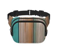 a doppio strato per uomo e donna, cintura da corsa impermeabile regolabile, multifunzionale con stampa del mare sulle tavole per viaggi, escursioni, fitness