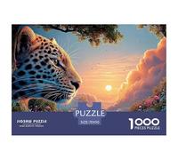 A Double Exposure Depicting 1000 Pezzi Cartoncino Premium Puzzle Jungle Landscape Antistress Gioco Creativo Puzzle Per Adulti E Bambini 70x50cm/1000pcs