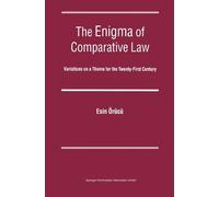 A.E. Orucu The Enigma of Comparative Law (Copertina rigida)