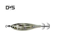 (A) Esca per gamberetti da 8 cm/5,3 g con amo da calamaro, girella, esca artificiale bionica realistica