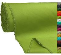 A-Express 100% Cotone Tessuto di tela Materiale Stoffa da Sartoria Tenda Borse 145cm 57" Larghezza 250GSM Venduto al Metro - 2 Metri 200cm x 145cm Verde lime