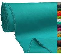A-Express 100% Cotone Tessuto di tela Materiale Stoffa da Sartoria Tenda Borse 145cm 57" Larghezza 250GSM Venduto al Metro - 1 Metro 100cm x 145cm Verde acqua