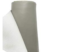 A-Express Finta Pelle Tessuto Similpelle Vinile Impermeabile Tessuto di cuoio Materiale Abbigliamento Sartoria - Grigio 1 Metro (100cm x 140cm)