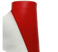 A-Express Finta Pelle Tessuto Similpelle Vinile Impermeabile Tessuto di cuoio Materiale Abbigliamento Sartoria - Rosso 1 Metro (100cm x 140cm)