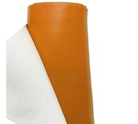 A-Express Finta Pelle Tessuto Similpelle Vinile Impermeabile Tessuto di cuoio Materiale Abbigliamento Sartoria - Arancia Mezzo Metro (50cm x 140cm)