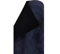 A-Express morbido tessuto velluto finta pelle Scamosciata Sartoria Rivestimento indietro Materiale - Blu Navy 1 Metro 100cm x 145cm