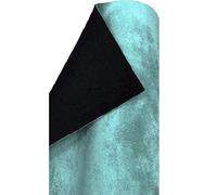 A-Express morbido tessuto velluto finta pelle Scamosciata Sartoria Rivestimento indietro Materiale - Cielo blu 2 Metri 200cm x 145cm