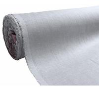 A-Express Naturale Puro 100% Tessuto di lino Materiale morbido Sartoria Moda Borsa di lino 140cm larghezza - 1 Metro 100cm x 140cm Grigio chiaro