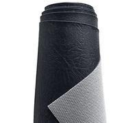 A-Express Pesante Spesso Finto Tessuto di Pelle Grana di Ecopelle Vinile Tessuto di Pelle Auto Decorazione casa Materiale - 5 Metri (500cm x 140cm) Blu navy