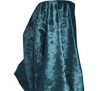 A-Express Premium Morbida Velluto Schiacciato Tessuto Materiale Tenda Cuscino Sartoria 140cm Larghezza - Mezzo Metro 50cm x 140cm Alzavola blu