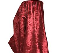 A-Express Premium Morbida Velluto Schiacciato Tessuto Materiale Tenda Cuscino Sartoria 140cm Larghezza - 2 Metri 200cm x 140cm Borgogna