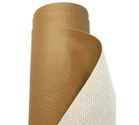 A-Express Strutturato Tessuto Ecopelle Materiale Granulato Morbida Finta pelle Vinile Materiale - Beige 1 Metro (100cm x 140cm)