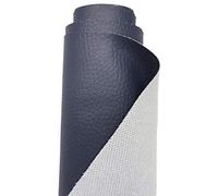 A-Express Strutturato Tessuto Ecopelle Materiale Granulato Morbida Finta pelle Vinile Materiale - Blu Navy 5 Metri (500cm x 140cm)