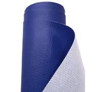 A-Express Strutturato Tessuto Ecopelle Materiale Granulato Morbida Finta pelle Vinile Materiale - Blu Reale 1 Metro (100cm x 140cm)