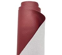 A-Express Strutturato Tessuto Ecopelle Materiale Granulato Morbida Finta pelle Vinile Materiale - Bordeaux 1 Metro (100cm x 140cm)