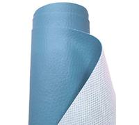A-Express Strutturato Tessuto Ecopelle Materiale Granulato Morbida Finta pelle Vinile Materiale - Cielo Blu 1 Metro (100cm x 140cm)
