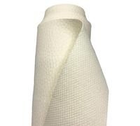 A-Express Strutturato Tessuto Ecopelle Materiale Granulato Morbida Finta pelle Vinile Materiale - Crema perla Mezzo Metro (50cm x 140cm)