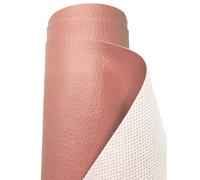 A-Express Strutturato Tessuto Ecopelle Materiale Granulato Morbida Finta pelle Vinile Materiale - Pesca 2 Metri (200cm x 140cm)