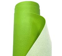 A-Express Strutturato Tessuto Ecopelle Materiale Granulato Morbida Finta pelle Vinile Materiale - Verde 2 Metri (200cm x 140cm)