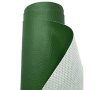 A-Express Strutturato Tessuto Ecopelle Materiale Granulato Morbida Finta pelle Vinile Materiale - Verde foresta 1 Metro (100cm x 140cm)