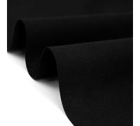 A-Express Tessuto calicò nero al metro, 100% cotone tinto di nero, per lavori artigianali, 155 g/m², larghezza 150 cm, ideale per cucito, trapuntatura, ricamo, fodere, progetti fai da te e borse (1