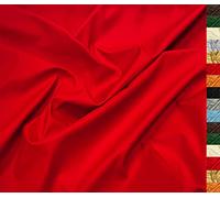 A-Express Tessuto in Morbida Ecopelle Spandex Elastico Finta Pelle Materiale Aspetto Opaco Vinile Similpelle 140cm 55" Larghezza 230 gsm Senso Unico Elastico Venduto al Metro - 500cm x 140cm Rosso