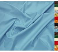 A-Express Tessuto in Morbida Ecopelle Spandex Elastico Finta Pelle Materiale Aspetto Opaco Vinile Similpelle 140cm 55" Larghezza 230 gsm Senso Unico Elastico Venduto al Metro - 50cm x 140cm Cielo Blu