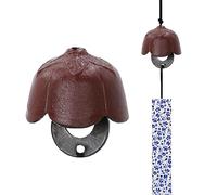 A.F.N.A.L Campanello a vento giapponese in ghisa, ornamento da esterno per giardino, patio e balcone, decorazione a campana a vento in metallo da appendere, regalo per benedizione, campane a vento e