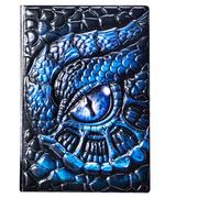 A.F.N.A.L Diario non foderato - occhio di drago - blu 3D goffrato Art Pattern Hardcover Notebook Gift A5 Blank Sketchbook Notepad, 21,3 x 14,5 cm (100 fogli, 200 pagine)