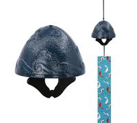 A.F.N.A.L Scacciaspiriti giapponesi in ghisa, ornamento per esterni, per giardino, patio e balcone, decorazione a vento in metallo, regalo di benedizione, campanelle a vento e acchiappasole in PVC,