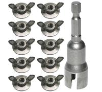 a Farfalla | Bulloni Da 6 Millimetri Con Driver Ergonomico Per Ferramenta | Hardware,per Uso Domestico Automobilistico per Mobili per Adulti Uomini Papà e per Riparazioni