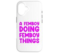 A Femboy Doing Femboy Things Custodia per iPhone 16