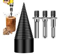 à fendage bûches, à fendeur de bûches | à bûches de bois de chauffage avec 3 accessoires de forage | électrique détachable robuste pour bois tendres et secs