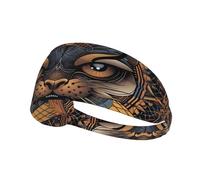 A Ferocious Tiger - Fascia sportiva per uomo e donna, fascia per karate, traspirante, ideale per la corsa