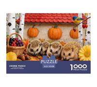 A Few Little Hedgehogs Puzzle Giochi 1000 Pezzi Regalo Per Lui E Per Lei Arte Animal Puzzle Adulti Foto 52x38cm/1000pcs