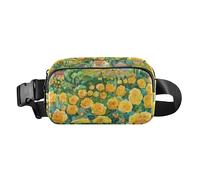 A Field Of Yellow Roses Fashion Marsupio a tracolla per donne e uomini, piccola borsa a tracolla con tracolla regolabile per viaggi, shopping, corsa