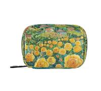 A Field of Yellow Roses Pillole per medicinali con scomparti rimovibili e rimovibili, organizer per pillole da viaggio per borsa, Un campo di rose gialle, 1 size